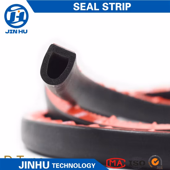 Tiras de sello de puerta de coche a prueba de viento a prueba de choques de goma EPDM con respaldo adhesivo de puerta EPDM