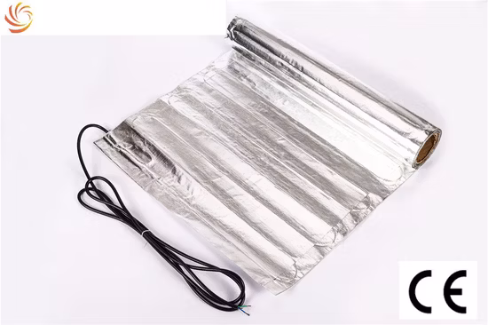 Estera calefactora eléctrica de papel de aluminio fácil de instalar debajo del piso
