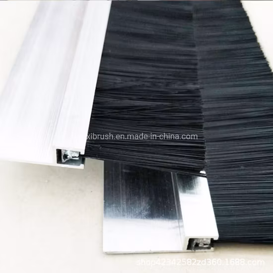 Cepillo de sellado inferior de puerta de aluminio tipo H personalizado industrial